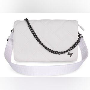 LUG Huddle Matte Luxe VL Shoulder Bag - White